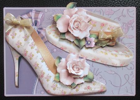 Golden Rose Shoe and Hat by Davina Rundle