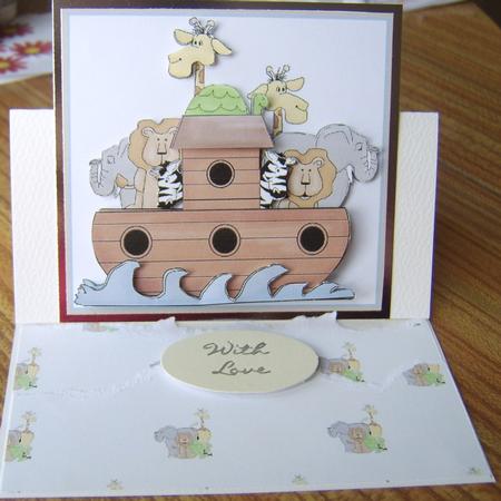 Noah's Ark with Animals Decoupage by Davina Rundle