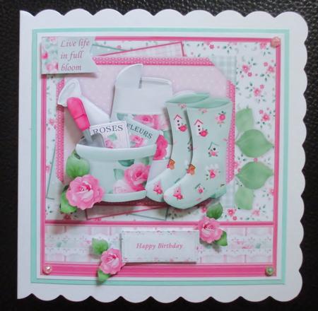 The Rose Gardener 8x8 Decoupage Mini Kit by Davina Rundle