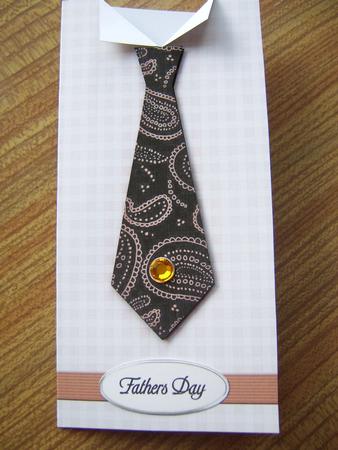 Man's Shirt & Tie Quick Card with Decoupage by Davina Rundle