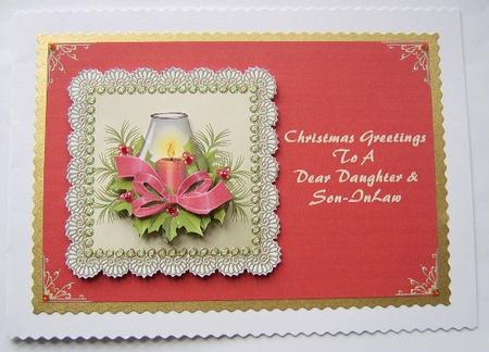 Christmas Lantern - Daughter & Son-in-law by Davina Rundle