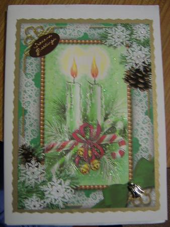 Candle Duo Snow A4 Picture Sheet by Davina Rundle