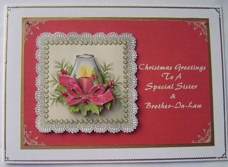 Christmas Lantern - Sister & Brother-in-law by Davina Rundle