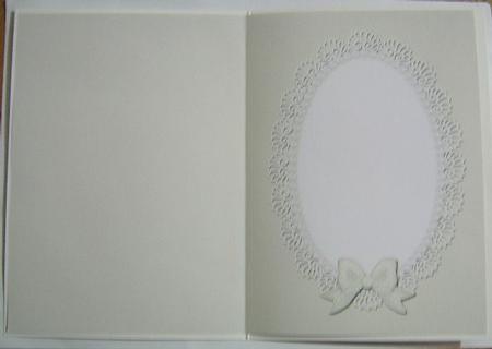 A5 Pearls and Lace Card Front or Insert by Davina Rundle