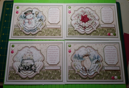 A5 MUTED CHRISTMAS Cards Pyramage & Inserts Bumper Kit Featured Gallery Photo