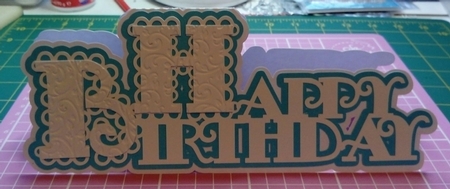 Scalloped Happy Birthday Layered Card by Dawn Cook