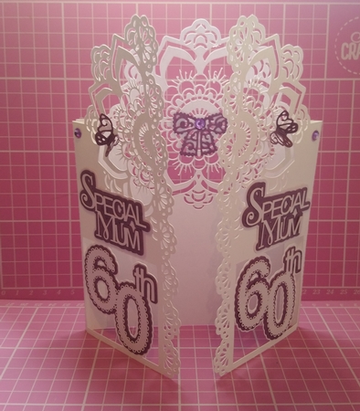 Special Mum/gran 60th Door Card by Dawn Cook