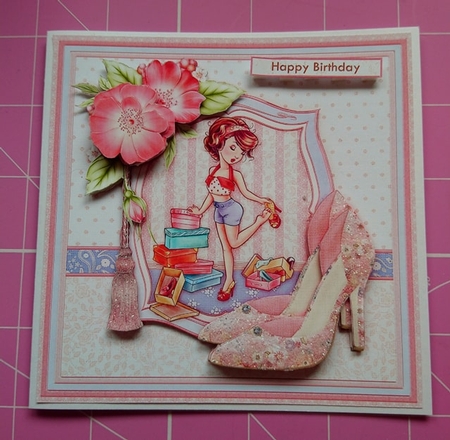 Mad About Shoes 8x8 Mini Kit & Decoupage by Dawn Cook