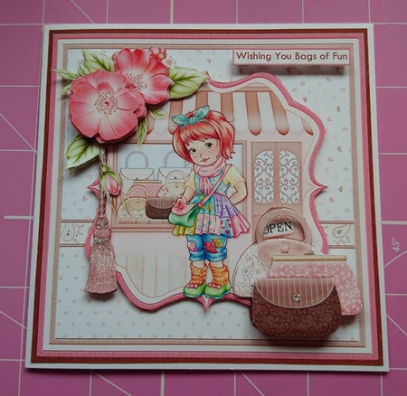 Bags of Fun 8x8 Mini Kit & Decoupage by Dawn Cook