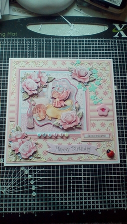 Pamper Yourself Bubble Bath Female 8x8 Mini Kit & Decoupage by Dawn Cook