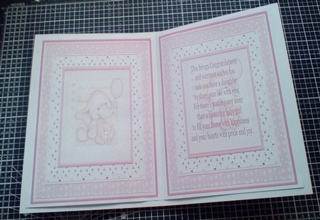 New Baby Girl Elephant 8x8 Decoupage Mini Kit Birthday Ages by Dawn Cook