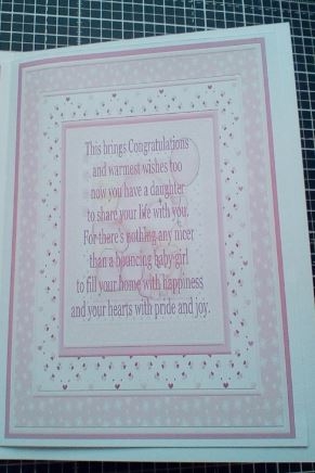 New Baby Girl Elephant 8x8 Decoupage Mini Kit Birthday Ages by Dawn Cook