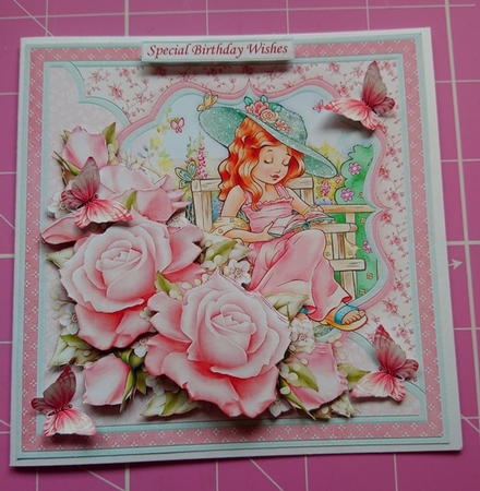 Relax with a Good Book 8x8 Decoupage Mini Kit by Dawn Cook
