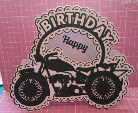 Birthday Bike card TF0159 by Dawn Cook