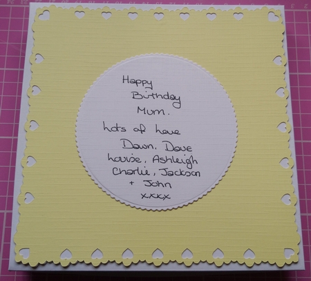 Birthday Floral Front Card, All file formats by Dawn Cook