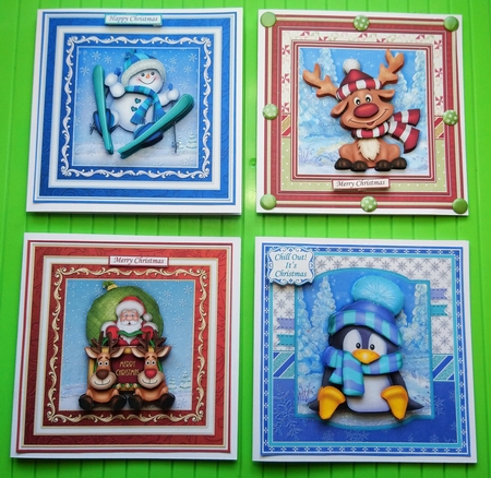 CUTE CHRISTMAS MIX 7.5 Decoupage & Inserts Bumper Kit by Dawn Cook