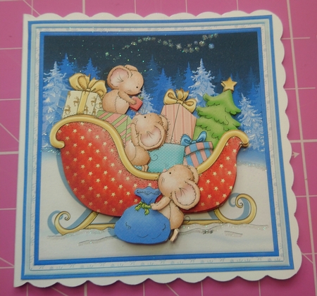 BELIEVE IN MAGIC Christmas 7.5 Decoupage & Insert Mini Kit by Dawn Cook