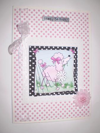 Cute Poodle Twisted Pyramage Sheet by Dawn Cook