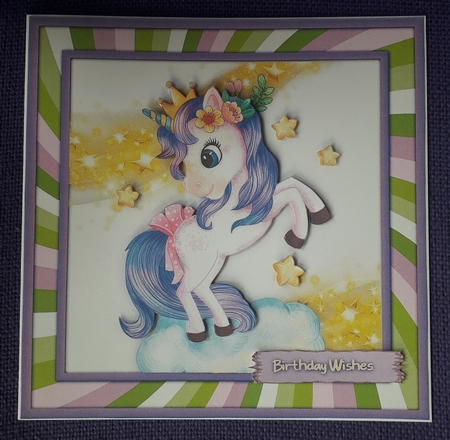    Unicorn  on a Cloud 4 by Dawn Heath