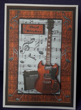 Guitar birthday tan by Dawn Heath