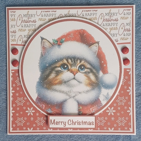 Kitty Christmas #2 Mini Kit 7x7 by Dawn Heath