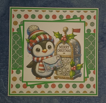 Christmas Penguins #1 Mini Kit 7x7 by Dawn Heath