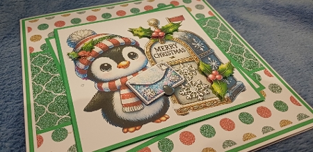 Christmas Penguins #1 Mini Kit 7x7 by Dawn Heath