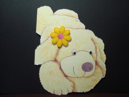 Puppy Shaped Card by Dawn Heath