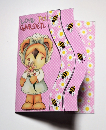 Love my garden cut and fold card by Dawn Jones
