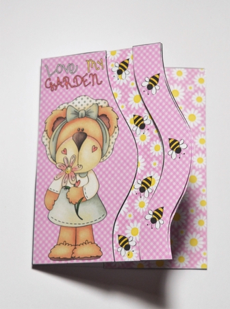 Love my garden cut and fold card by Dawn Jones