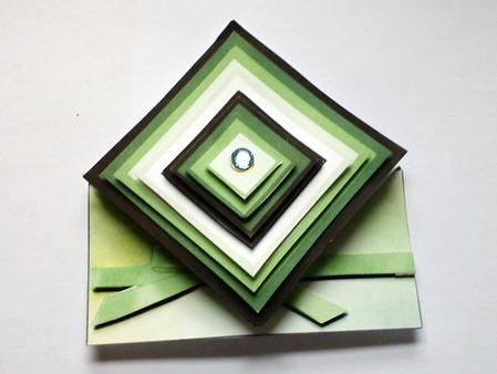 Go Green Diamond Top Card by Dawn Jones