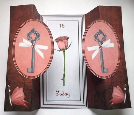 18 Today Double Fold Back Card by Dawn Jones