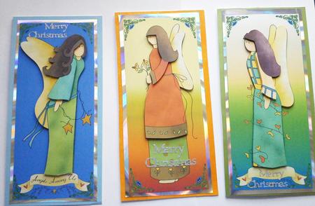 Three Angel Toppers by Dawn Jones