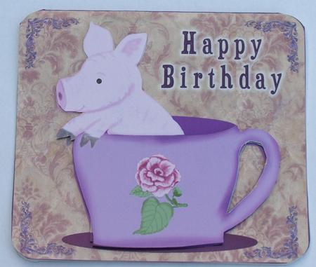 Teacup Piggy by Dawn Jones