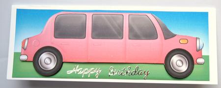 Large Dl Stretch Limo Quick Card with 3D Decoupage by Dawn Jones