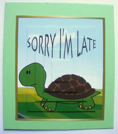 Sorry I'm Late Pyramid Topper by Dawn Jones