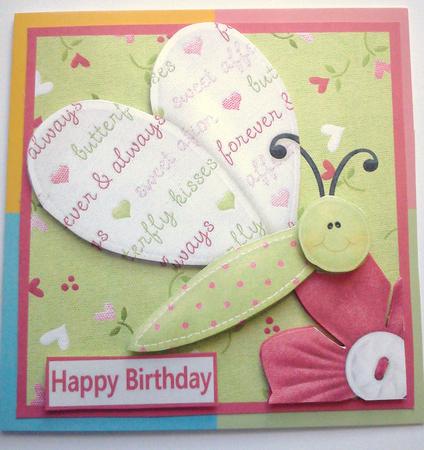 Beautiful Butterfly Birthday/mothers Day Card by Dawn Jones