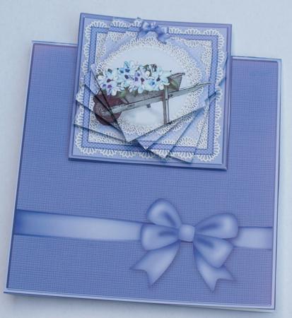 Wheelbarrow Easy Over the Edge Card N Spiral Pyramid by Dawn Jones