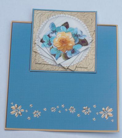Flowers and Pearls No-hole Over the Edge N Spiral Pyramid by Dawn Jones