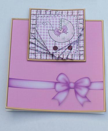 Baby Girl Pram No-hole Over the Edge N Spiral Pyramid by Dawn Jones