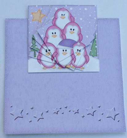 Penguin Tree Felties No-hole Over the Edge N Spiral Pyramid by Dawn Jones