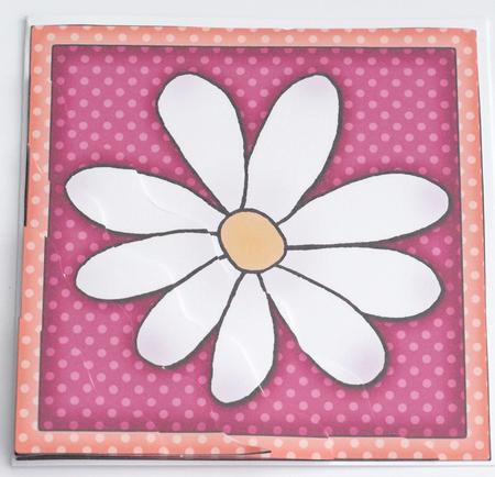 Daisy Quick Card with Wavy Corner Side Stacker Topper by Dawn Jones