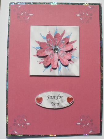 Pink Wired Flower by Dawn Jones