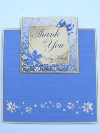 Thank You Easy Over the Edge Card N Spiral Pyramid by Dawn Jones