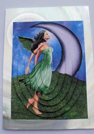Blue Moon Oval Pyramage by Dawn Jones
