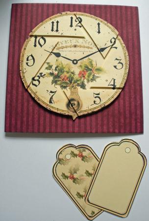 Christmas Clock Circle Camera Eye by Dawn Jones