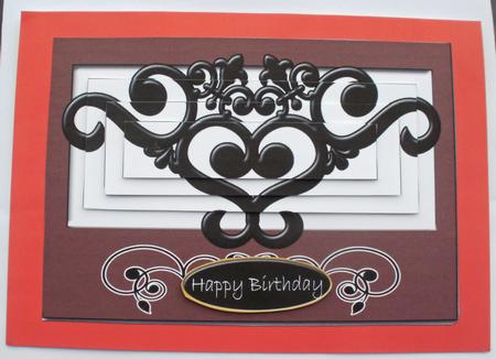 Symetrical Birthday ,congratulations Quick Card by Dawn Jones