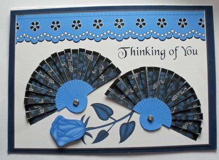 Black Peacock Fans by Dawn Jones