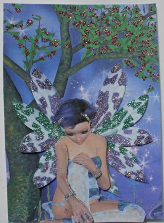Fairy Thoughts A4 Card Topper by Dawn Jones