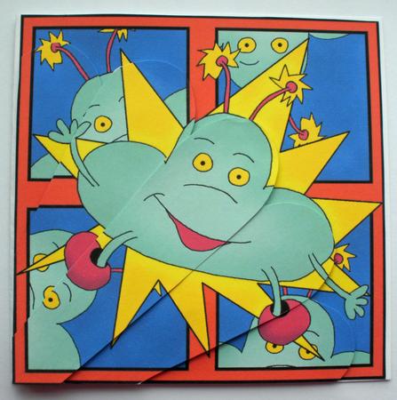 Aliens Out of this World Fan Pyramage Topper by Dawn Jones